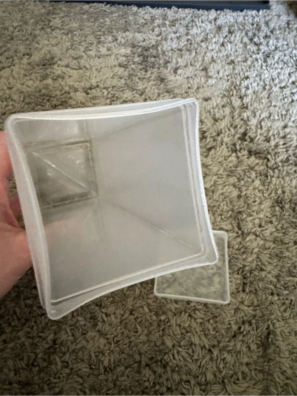 Clear Plastic Cracker Sleeve Keeper Container with Lid